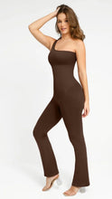 Load image into Gallery viewer, Mill One-shoulder Flare Snatching Jumpsuit